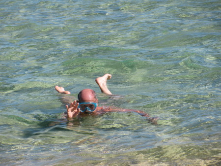 Hunting for shells on Kauai