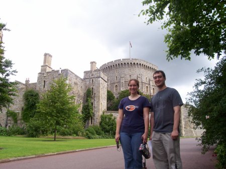 Freddy and Courtney at Windsor Castle