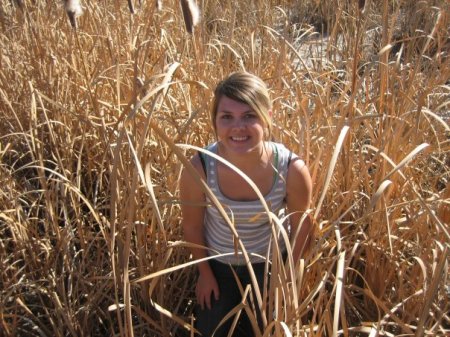 Tay in a field of Cattails