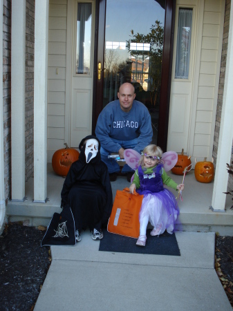 Ron with kids, Halloween