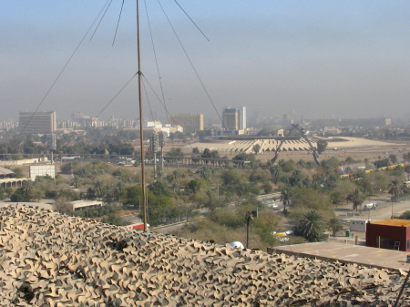 Looking out over Baghdad