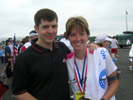 Eric & Kathi after her Marathon, Sept 2005