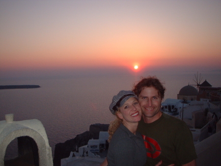 Sunset in Santorini Greek Isles