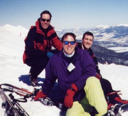 Me and a couple of buddies skiing in Colorado