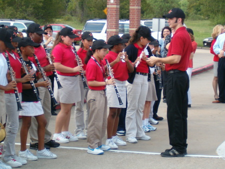 Mr.B with some of his students