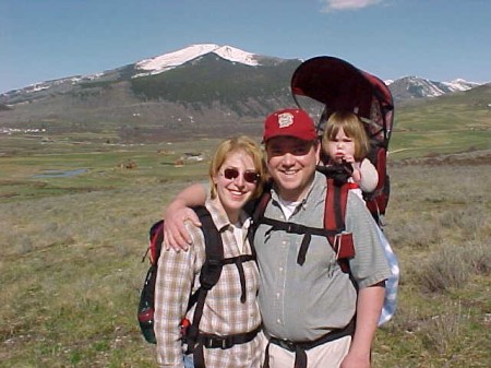 the family in Crested Butte before moving from Colorado