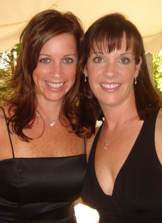 My sister, Meghan, and I at a family wedding