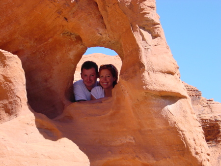 My husband Chris and I at Red Rock Canyon in Nevada.