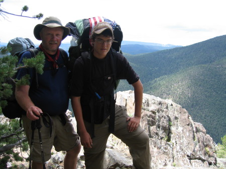 My son Jim and I at Philmont '07