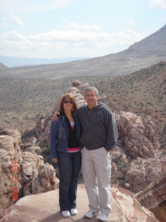 Husband Dave and me at Red Rock Canyon, Nevada