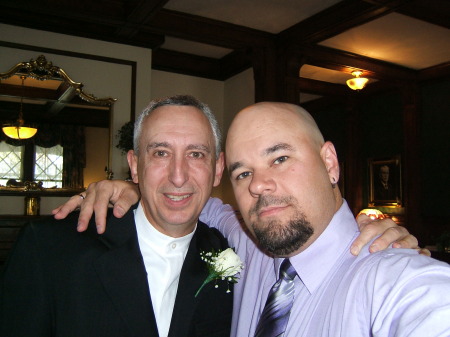 Me and a friend at his wedding