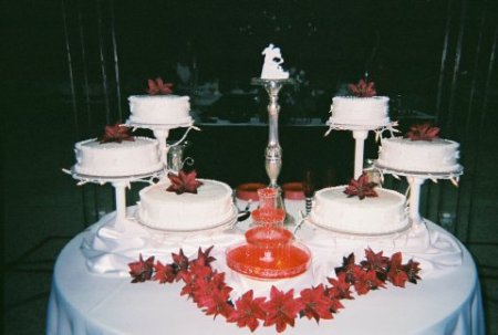 christmas wedding cake