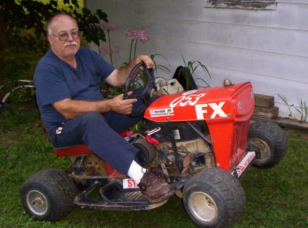 Paul's second racing mower.