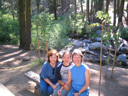 Cal Camp Gold with sister and niece