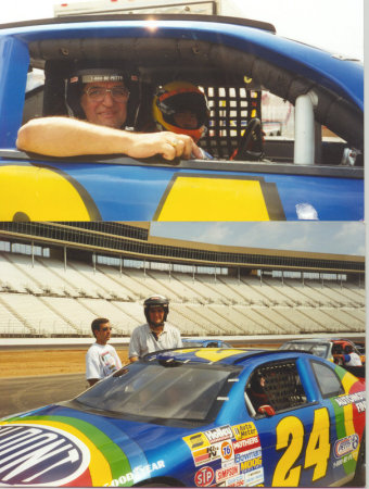 JOE IN THE 24 RACE CAR AT ATLANTA RACEWAY