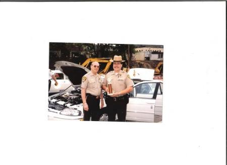 Jim and Sheriff Pepersack, 1998.