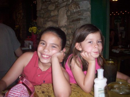 The girls at the Salt Lick restaurant