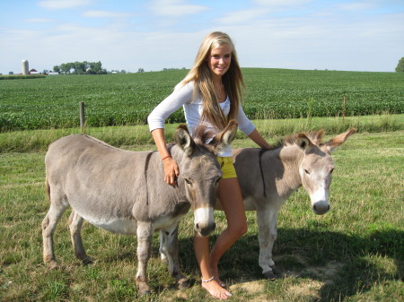 Drew & the donkeys