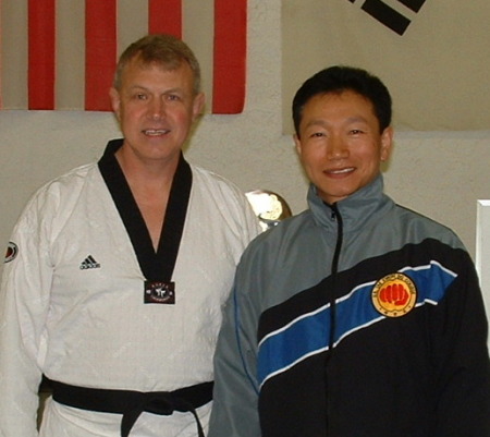 With Master Lee at the Dojang