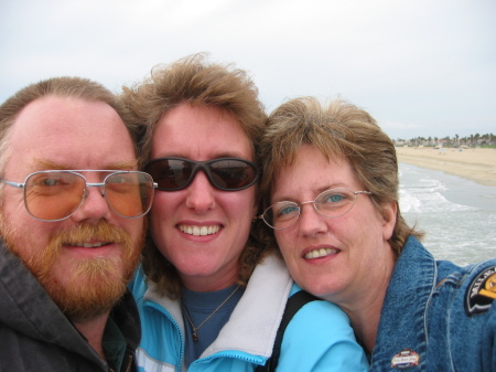 Me, my sister and brother in California.