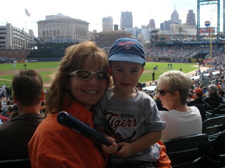 Andrew & I at a Tigers game