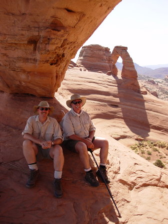 Arches National Park Delicate Arch Brother In-Law Mike and Me