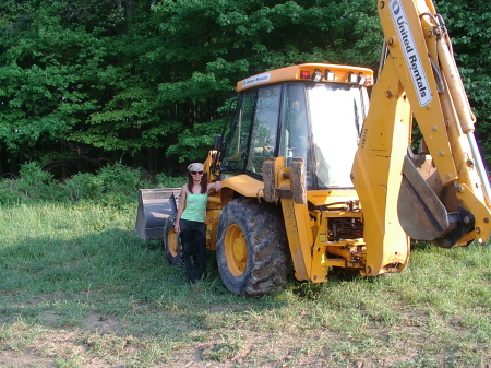 Me on the Back Hoe