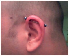 My industrial piercing