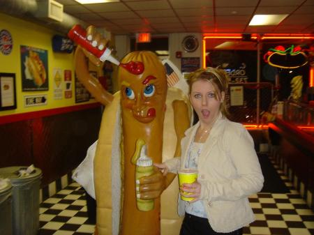 I was a bit taken aback by this hot dog