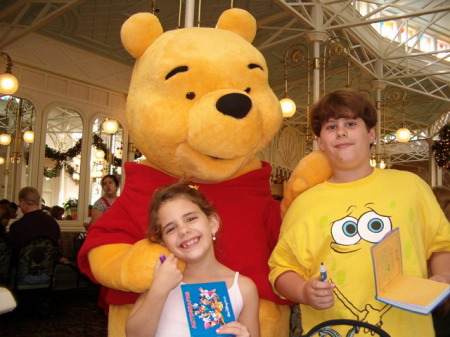 My kids and Pooh