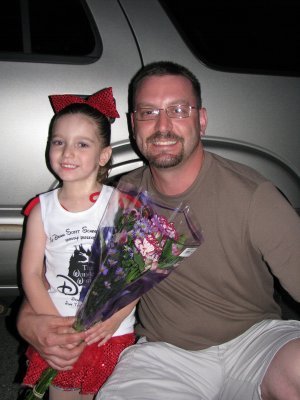 Maddie and me at her dance show