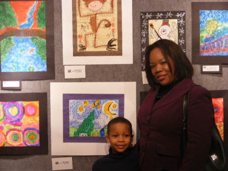 January 08, my sons art exhibit