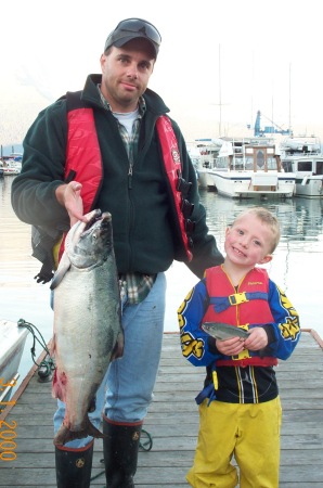 silver salmon fishing