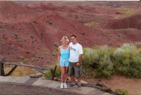 Meg & Alan at The Painted Desert-AZ