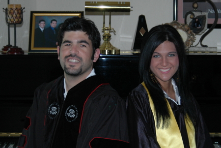 Our kids graduate on the same day (May 2005)