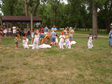 Sack Races for the little ones.