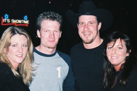 Dale Jr. and I with friends in Charlotte NC.