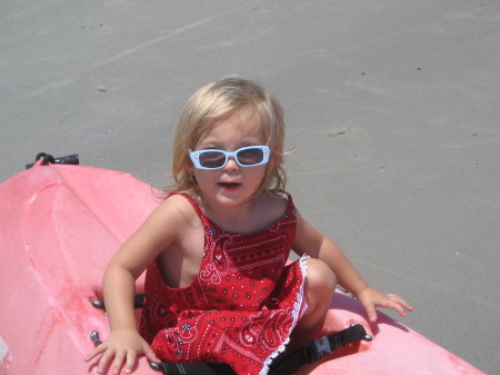 Kyla at beach