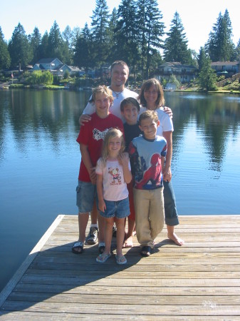 my family at our lake-house