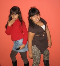 My daughters Massiel and Nia