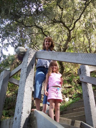 My two girls while at Cambria Pines