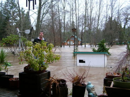 The Deschutes River in flood stage 2007