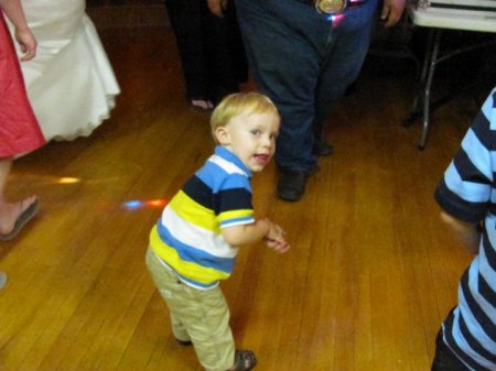 Holden busting some moves on the dance floor