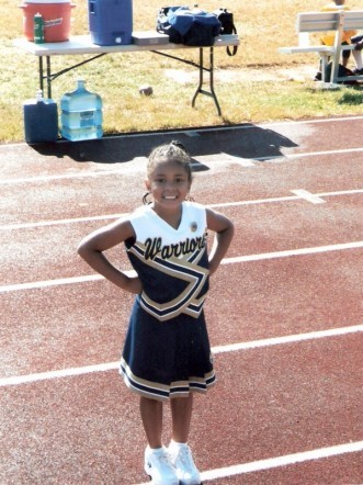 Christa cheerleading