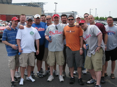 BACHELOR PARTY AT THE PHILS GAME