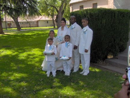 renewed vows pic of my wife and kids