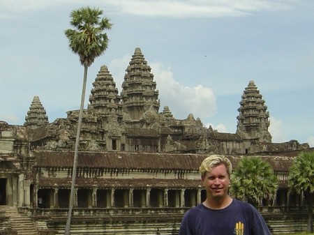 Tom in Cambodia at Angkor Wat in Siem Reap