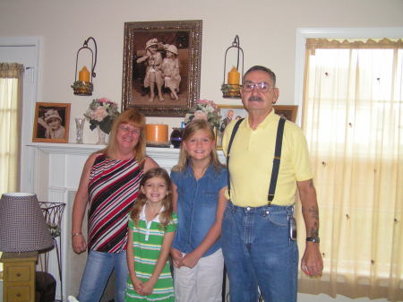 Haley and Sarah with my parents (Grandma and PopPop)