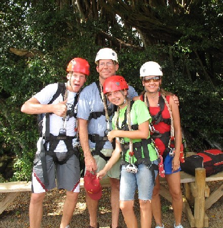 Ziplining in Hawaii 2007