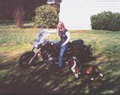 Me, Thumper ( My motorcyle ) and Maynard Muttly